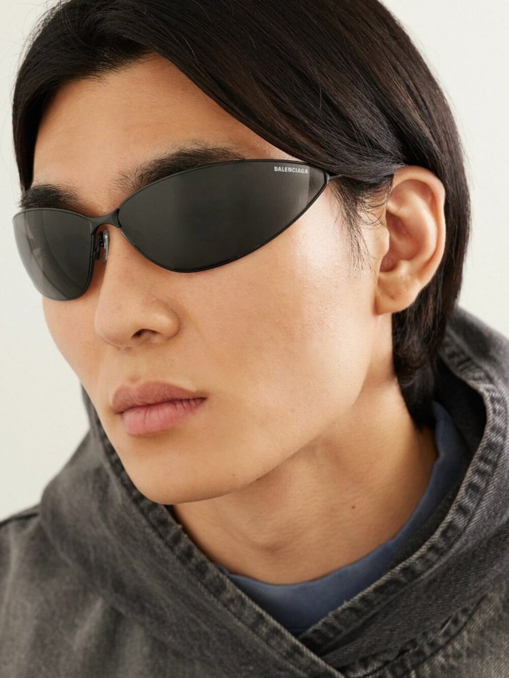 NEW BALENCIAGA BB0315S 004 SUNGLASSES SILVER UNISEX EYEWEAR BALENCIAGA - Picture 2 of 11